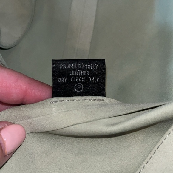 Lafayette 148 light green 100% suede blazer | size Small - Picture 7 of 8